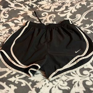 Black and white Nike shorts